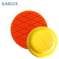 Karlux แป้นมือจับ ฟองน้ำขัดสีรถ 6นิ้ว สีฟ้า Blue Diamond Cross Cutting/Buffing Foam 6inch (สำหรับแป้นจับ 5นิ้ว เพื่อเว้นขอบ)