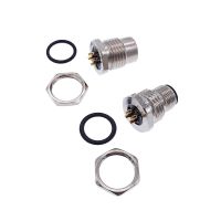 ‘’；【=- M1216 Front Pannel Connector 4Pin 5Pin 8Pin M16 Mounting Hole Screw Threaded Male Female M12 Waterproof Sensor Connector