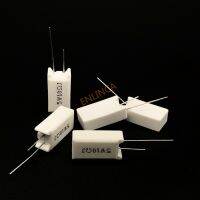 ✲ↂ♞ 5 Pcs 5W Vertical Cement Resistance 0.05 100K Ohm 5 0.1R 0.15R 0.22R 0.25R 0.39R 0.47R 1R 10RJ 100R 150R Ceramic Resistor