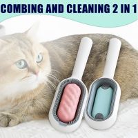 Double Sided Hair Removal Brushes for Cat Dog Pet Grooming Comb With Water Tank Pet Supplies Accesorios Cat Comb Brushes  Combs