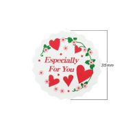 1200pcs/lot Sweet Heart  "Especially For You" series Round seal sticker Christmas DIY gift  Labels Stickers Labels