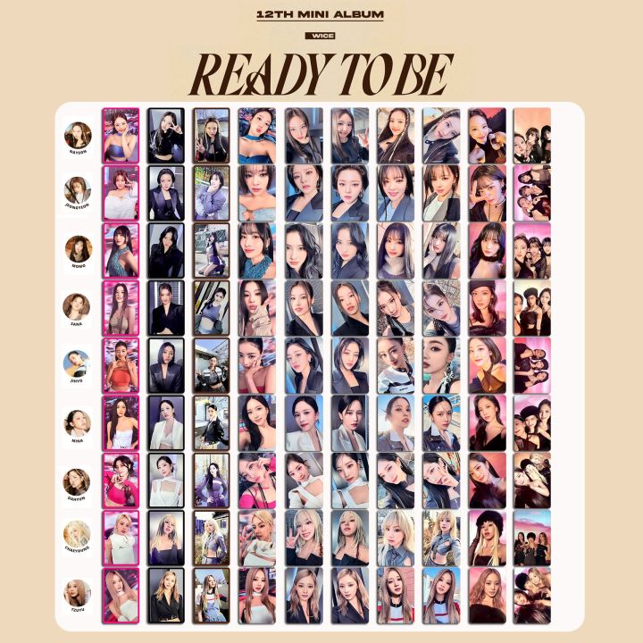 Twice12th Mini Album Ready To Be Photo Cards Jihyo Nayeon Jeongyeon