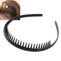 Mens Simple Toothed Sports Football Soccer Headband Hair Band Black Portable Gift QNF