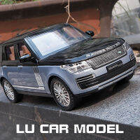 1:24 Range Rover 2022 SUV ล้อแม็ก D Iecast รุ่นรถของเล่นแสงเสียงรถยานพาหนะของเล่นสำหรับเด็กของที่ระลึกคอลเลกชัน