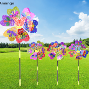 Amango 1 chiếc cối xay gió kim sa nhiều màu sắc Cây kim tuyến 3D hình động