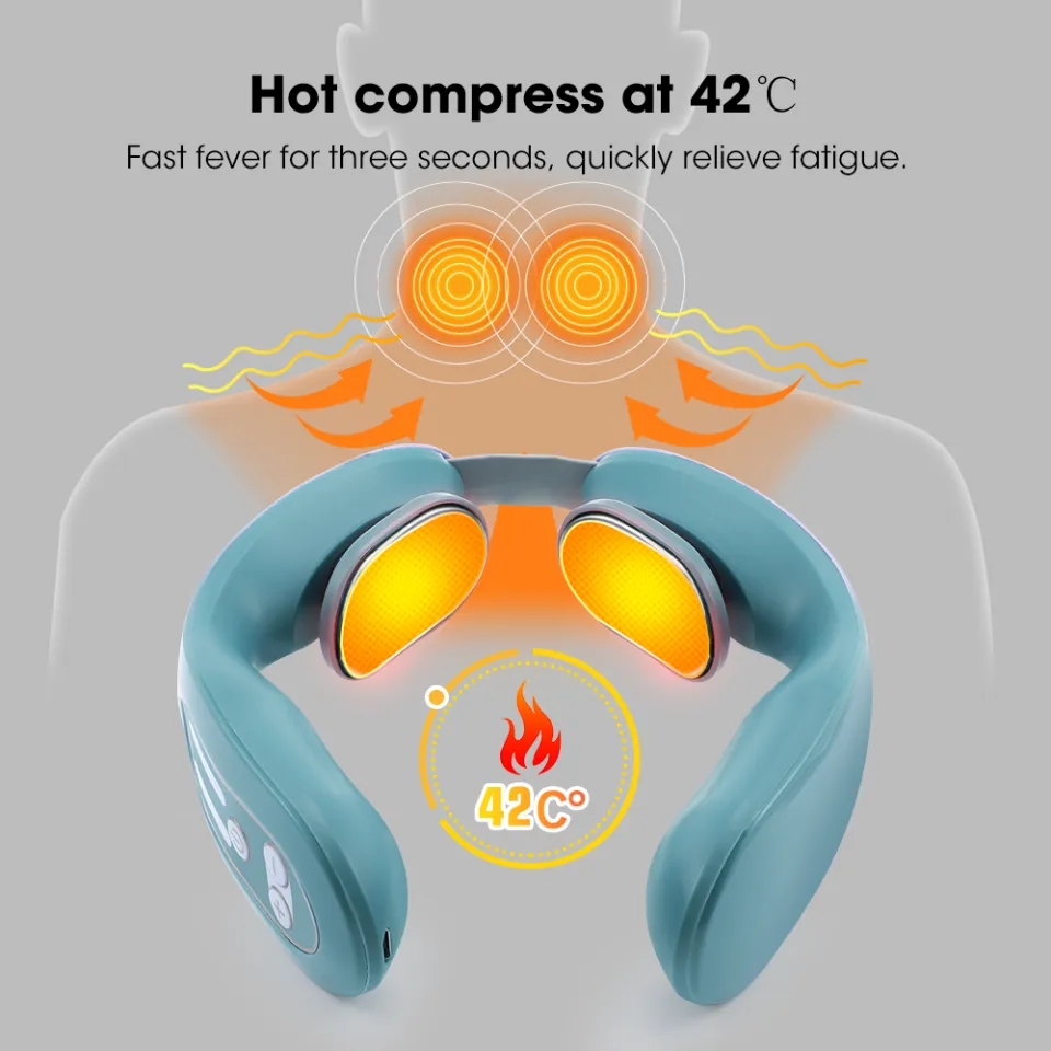 EMS Neck Acupoints Lymphvity Massage Device, Electric Pulse Neck
