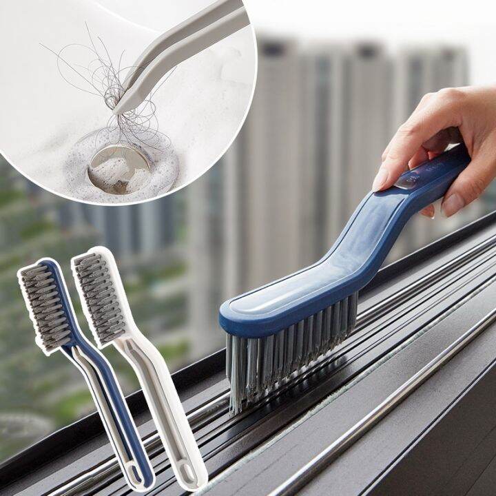 Wall Corner Window Groove Cleaning Brush Door Window Track Cleaner For