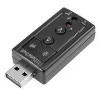 1pc External Mini USB 2.0 3D Virtual 480Mbps 7.1 Channel Audio Sound Card Adapter for PC Desktop Notebook portable Plug and play