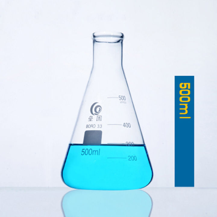 1เซ็ตกระจกกรวยขวดแก้ว-borosilicate-สูง-erlenmeyer-ขวดสามเหลี่ยมขวดทนต่ออุณหภูมิสูง-lab
