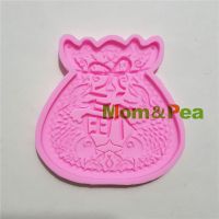 【hot】☁  Mom amp;Pea 1324 Shipping Fu Silicone Mold Decoration Fondant Food Grade