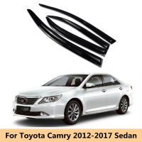 สำหรับ Toyota Camry 2012 2013 2014 2015 2016 2017ซีดานรถหน้าต่างด้านข้าง Visor D Eflector กระจกสำหรับฝนยามสภาพอากาศโล่