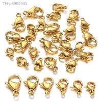 ▲☍ 10-30Pcs Stainless Steel Gold Plated Lobster Clasp Claw Clasps For Bracelet Necklace Chain Diy Jewelry Making Findings Supplies