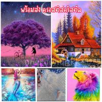 ?พร้อมส่ง ครอสติสคริสตัล DIY ภาพวาดเพชร ชุดภาพครอสติช เม็ดบีด ชุดปักครอสติชคริสตัล ชุดปักครอสติสคริสตัล  เย็บปักถักร้อย  สำหรับตกแต่ง