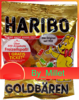 Gold Baren Gummy Bears Haribo 200 G.