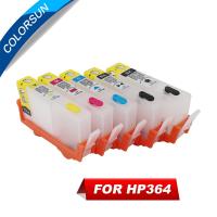 Colorsun หมึก Hp364ตลับหมึกสำหรับ Hp 364 Xl สำหรับ Hp 5520 5524 6510 6520 7510 B109 B110 B210 C309 C310กับชิป Arc 5ชิ้น