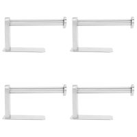 ☏ 4X Self Adhesive Toilet Paper Holder SUS Stainless Steel No Drilling Bathroom Kitchen Tissue Paper Roll Towel Holder