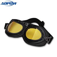 ❧❍ Retro Motorbike Helmet Goggles Vintage Goggles Motorcycle Scooter แว่นตา UV สำหรับหมวกกันน็อค