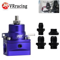 Adjustable Fuel Pressure Regulator without Oil Gauge With AN8 Feed Fitting amp; AN6 Return Line Fitting amp; AN8 End Cap