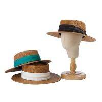 【CW】 decoration ring top wide-brimmed children  39;s sunshade sun protection straw hat outdoor travel fashion