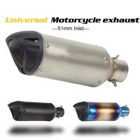 51MM Modified Motorcycle Exhaust Muffler for YZF R6 R15 R3 MT07 zx6r z800 z900 mt09 fz09 ninja400 z400