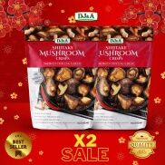 2 Gói Nấm Hương Sấy Giòn Tỏi Ớt DJ&A 65g, Tốt cho sức khỏe