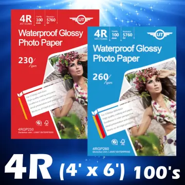 Waterproof Glossy Photo Paper, 4R Photo Paper