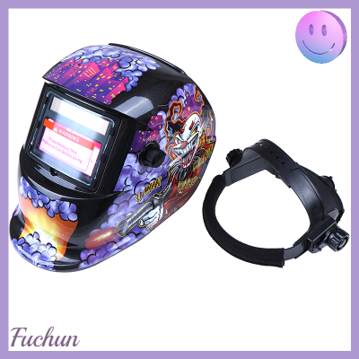 [Fuchun] หน้ากากหมวกป้องกันสำหรับงานเชื่อมตู้เชื่อม Mig Tig หมวกกันน็อค Las Listrik ปรับแสงอัตโนมัติตามแสงอาทิตย์