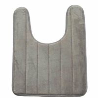 【YF】♂¤◙  Coral Fleece Anti Toilet Floor U-Shaped Memory Absorbing Foam Mats Washable Pedestal Rug