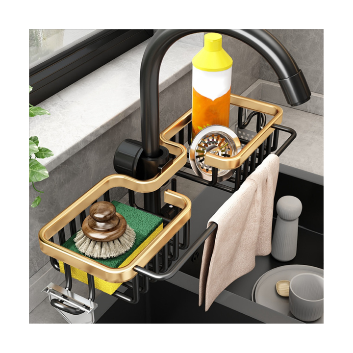 kitchen-aluminum-sink-drain-rack-sponge-storage-faucet-holder-soap-drainer-shelf-basket-organizer-bathroom-accessories
