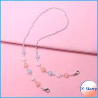 X-STARRY สำหรับกีฬากลางแจ้งสร้อยคอลูกปัดอะคริลิคแว่นตากันแดดสายคล้องเชือกแว่นตาที่ใส่แว่นตาที่จับสายห้อยแว่นตา