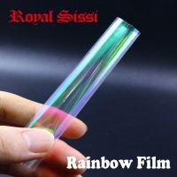 20 Buah 10X5.5 Cm Lalat Mengikat Rainbow Film Sabiki Rig Udang Kembali Sayap Scud Nymph Mengikat Jelas Flash film Fly Mengikat Bahan