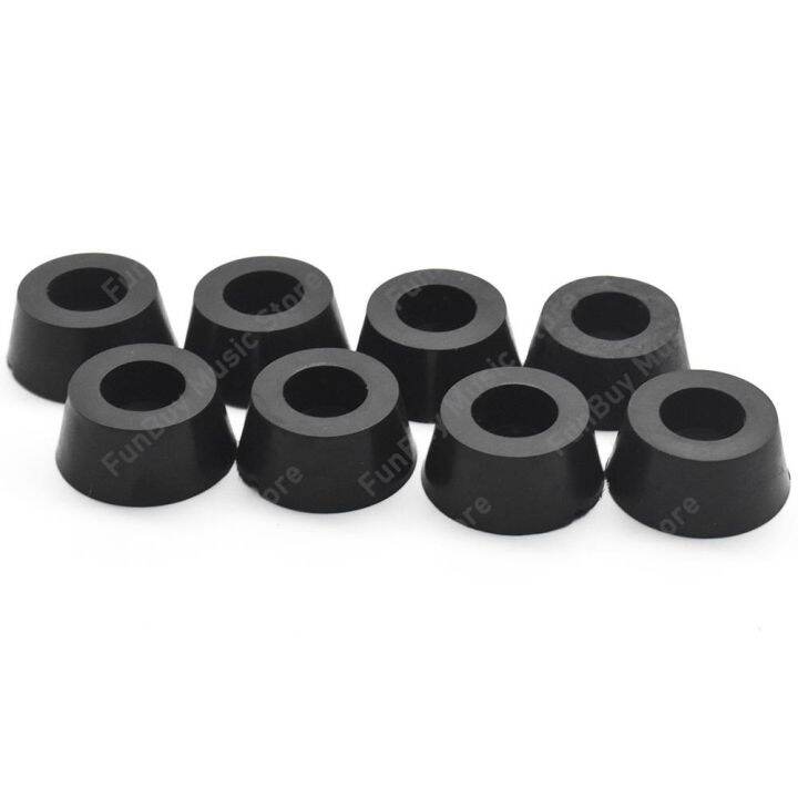 8pcs-abs-feet-anti-vibration-base-pad-stand-for-speaker-guitar-amplifier-black