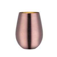 1 Piece 500ml Stainless Steel Beer Wine Mugs Large Wine Glasses Cocktail Cups Metal Egg Shaped Drinking Mugs Coffee Cups 85LA