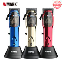 ปัตตาเลี่ยน WMARK แบตเตอร์เลี่ยน ไร้สาย แรง 9000RPM ถอดเปลี่ยนสีหน้ากากได้ ที่ตัดผมชาย ปัดตาเลี่ยน แบตเลี่ยนตัดผม บัตตาเลี่ยน Professional Hair Clipper