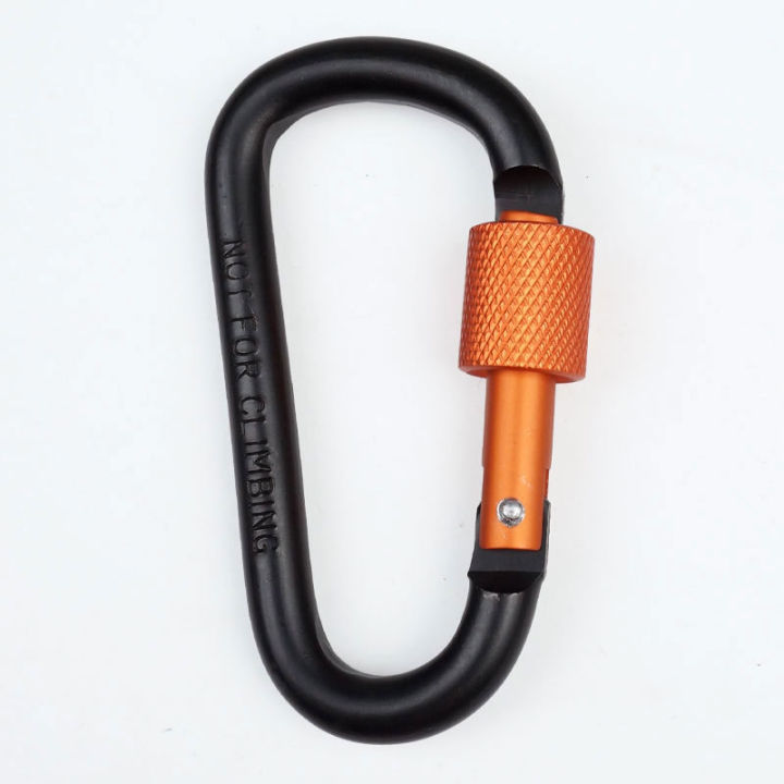 chanyoot-คาราไบเนอร์-คาราบิเนอร์อะลูมิเนียม-คาราบิเนอร์-ตะขอ-carabiner-d-shape-คาราไบเนอร์-รูปตัวdขนาด-8-cm-ตะขอแขวน