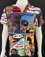 เสื้อฮาวายลายcomics ผ้านุ่มลื่นใส่สบาย