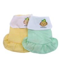 Plaid Dog Cat Dress Shirt Doggie Design Pet Puppy Skirt Spring/Summer Clothes Apparel  5 Sizes 2 Colours Dresses