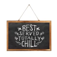 Rectangle Hanging Wooden Message Blackboard Chalkboard Wordpad Sign Kids Board For Restaurant, Bar, Office, home