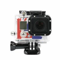 【】 Cybershock Ruigpro อุปกรณ์เสริมสำหรับ Go Pro สำหรับกระเป๋ากล้องกันน้ำเคส Mount Hero 3สำหรับ Hero3 + 3 4 Balck อุปกรณ์ยึดกล้องเงิน