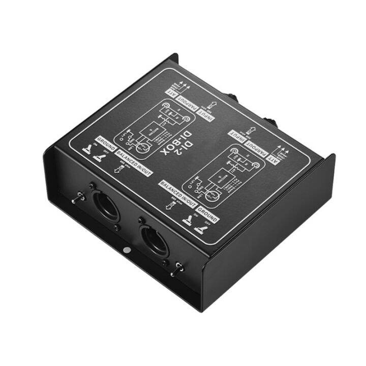 Professional DIRECT BOX Dual-Channel Passive DI-Box Direct Injection ...