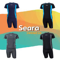 ชุดว่ายน้ำชาย Seara แขนสั้น ขาสั้น สีดำ เทา น้ำเงินเข้ม Size( S M L XL XXL 3XL )