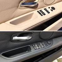 มาใหม่ภายในรถภายในมือจับประตูแผงตัดปกสำหรับ BMW E60 E61 5 Series 520 525 528 2008 2009 2010อุปกรณ์รถยนต์