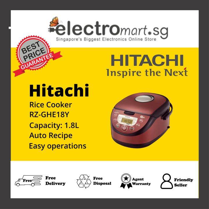 Hitachi RZGHE18Y Rice Cooker Lazada Singapore
