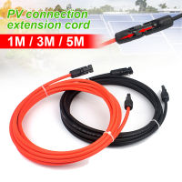 1คู่แผงเซลล์แสงอาทิตย์ส่วนต่อขยายสายเคเบิลลวดทองแดง4mm ² 12AWG สีดำและสีแดงที่มีการเชื่อมต่อสายไฟ PV พลังงานแสงอาทิตย์135เมตร