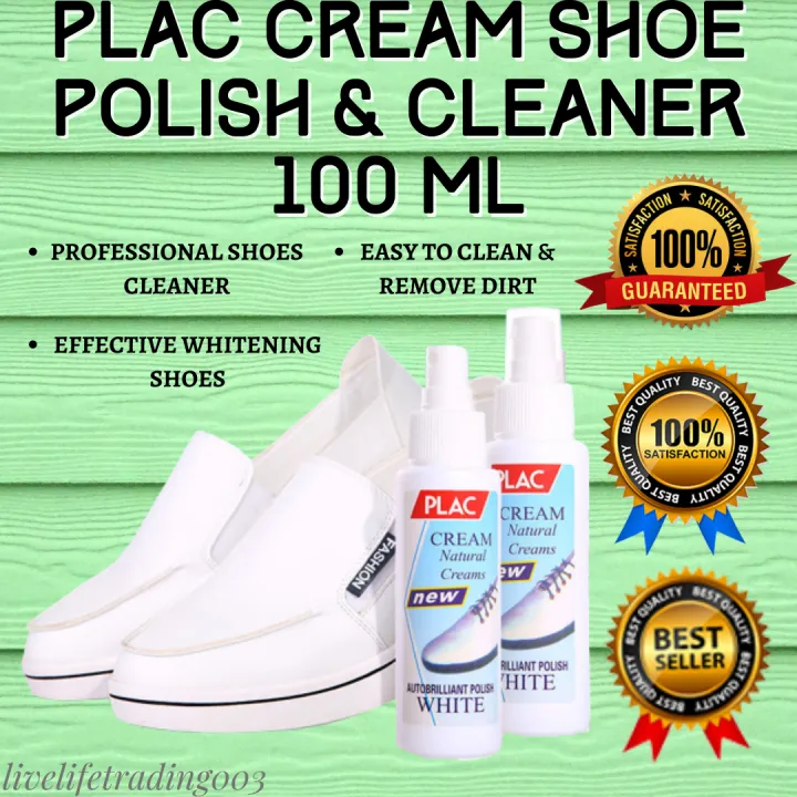 Best Seller PLAC CREAM SHOE POLISH & CLEANER 100 ML | PLAC Shoe ...