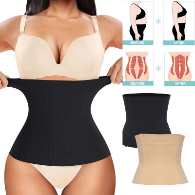 【LZ】 2 Em 1 Bandas Body Shaper Cintura Trainer Tummy Tuck Belt Emagrecimento Shapewear Cinto Recuperação Barriga Pós-parto Waist Trainer