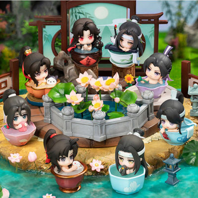 รุ่น Q Mo Dao Zu Shi รุ่นตุ๊กตารูป Wei Wuxian Lan Wangji Kawaii นิเมชั่นรูปแบบอุปกรณ์ต่อพ่วงตกแต่งของขวัญของเล่น