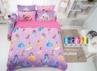 ผ้าปูที่นอนทิวลิปดีไลท์ TULIP DELIGHT รหัสสินค้า DLD005 เจ้าหญิง Princess DISNEY ชมพู ม่วง Micro Plus 340 เส้นด้าย ขนาด 3.5ฟุต 5ฟุต 6 ฟุต สำหรับที่นอนสูง 13 นิ้ว