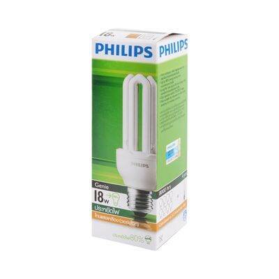 buy-now-หลอดประหยัดไฟ-กำลัง-18-วัตต์-warm-white-philips-รุ่น-genie-แท้100