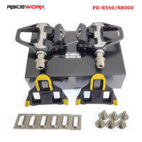 Racework ultra PD-R8000 / PD-R550 บันไดจักรยานเสือหมอบ น้ำหนักเบา Carbon Self-Locking Pedal SPD